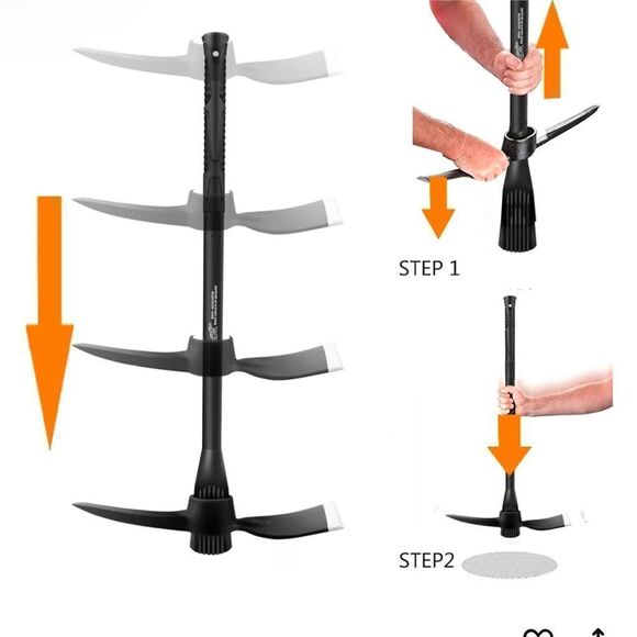 glorousamc Forged Adze Pick Weeding Mattock Pick Mattock w/Fiberglass Handle - Picture 3 of 13
